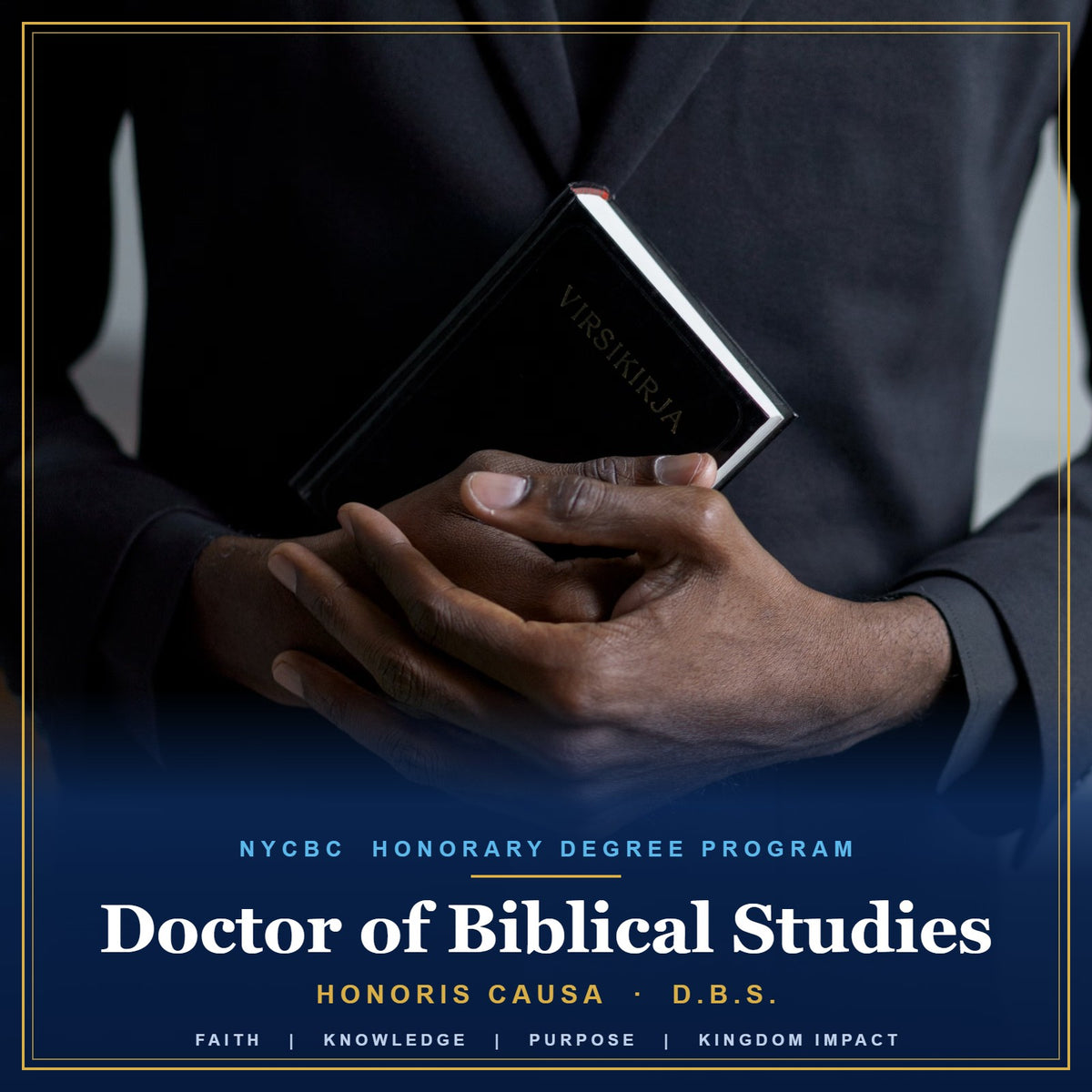 HONORARY DOCTOR OF BIBLICAL STUDIES (D.B.S.)