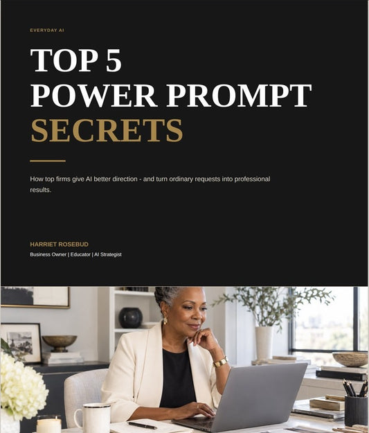 Top 5 Power Prompt Secrets e-book cover